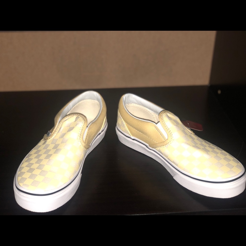 Unisex preschool slip on checkerboard vans